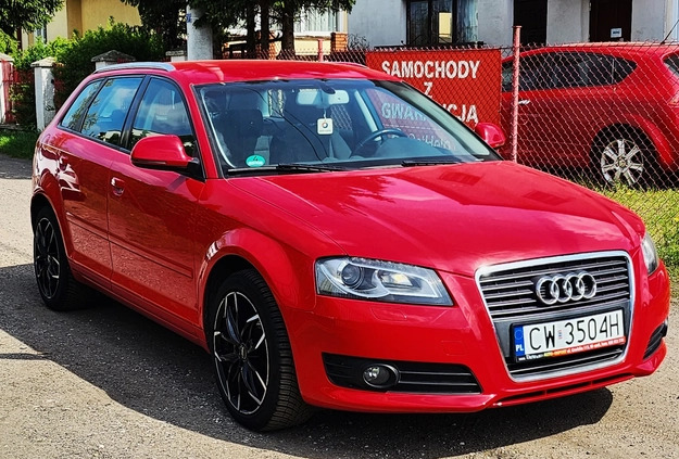 Audi A3 cena 26499 przebieg: 192000, rok produkcji 2009 z Błażowa małe 379